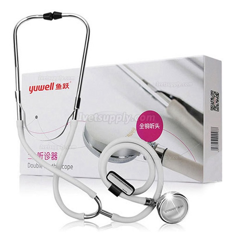 Yuwell Veterinary Stethoscope Dual-Head Medical Home Use Dual-Head Stethoscope